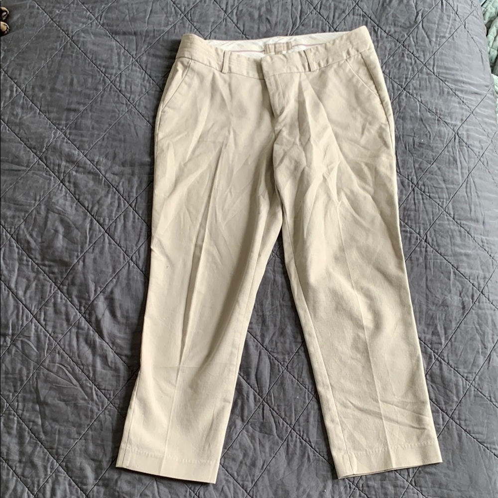Banana Republic Cream Martin Fir Ankle Pants